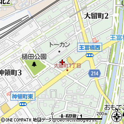 愛知県春日井市大留町2丁目2周辺の地図