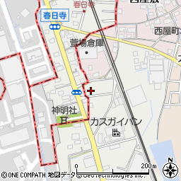 愛知県春日井市春日井上ノ町割畑134-3周辺の地図