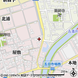 愛知県一宮市丹陽町五日市場屋敷80周辺の地図