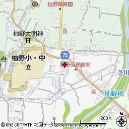 富士宮市役所　柚野公民館周辺の地図