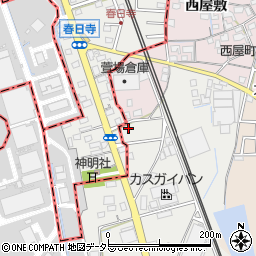 愛知県春日井市春日井上ノ町割畑134-2周辺の地図
