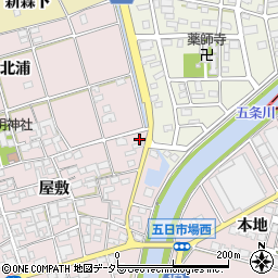 愛知県一宮市丹陽町五日市場屋敷78周辺の地図