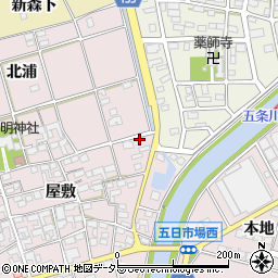 愛知県一宮市丹陽町五日市場屋敷79周辺の地図
