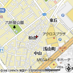 愛知県春日井市六軒屋町松山35-32周辺の地図