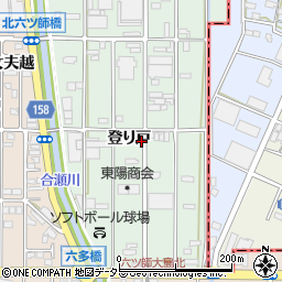愛知県北名古屋市熊之庄登り戸周辺の地図