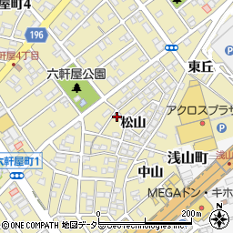 愛知県春日井市六軒屋町松山39-13周辺の地図