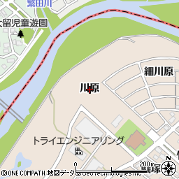 愛知県名古屋市守山区上志段味川原周辺の地図