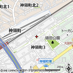 愛知県春日井市神領町3丁目17周辺の地図