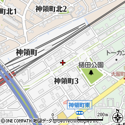 愛知県春日井市神領町3丁目17-7周辺の地図