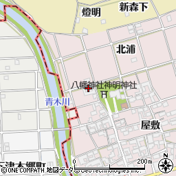 愛知県一宮市丹陽町五日市場屋敷21周辺の地図