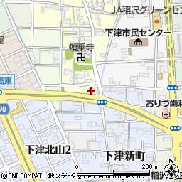 稲沢市役所　下津第２児童クラブ周辺の地図