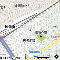 愛知県春日井市神領町3丁目17-10周辺の地図