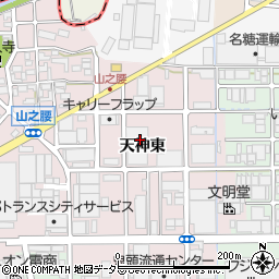 愛知県北名古屋市山之腰周辺の地図