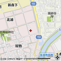愛知県一宮市丹陽町五日市場屋敷62周辺の地図