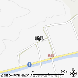 鳥取県智頭町（八頭郡）新見周辺の地図
