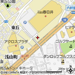 十六銀行春日井支店周辺の地図