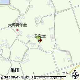 弥陀堂周辺の地図