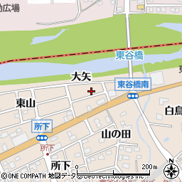 愛知県名古屋市守山区上志段味（大矢）周辺の地図