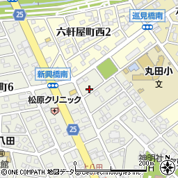 タケ春日井八田町駐車場周辺の地図