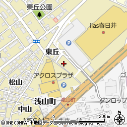 愛知県春日井市六軒屋町東丘17-82周辺の地図