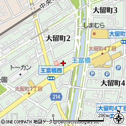 愛知県春日井市大留町2丁目17周辺の地図