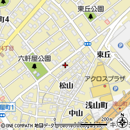 愛知県春日井市六軒屋町松山35-10周辺の地図