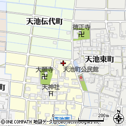 愛知県稲沢市天池西町82周辺の地図