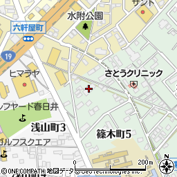 カーサ日新篠木周辺の地図