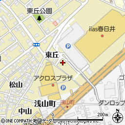 愛知県春日井市六軒屋町東丘17-91周辺の地図