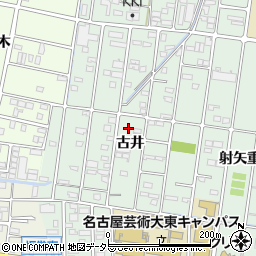 愛知県北名古屋市熊之庄古井周辺の地図