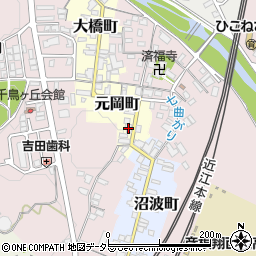 ミドリ安全滋賀彦根営業所周辺の地図