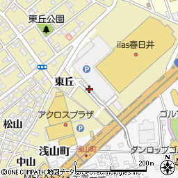 愛知県春日井市六軒屋町東丘周辺の地図