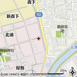 愛知県一宮市丹陽町五日市場屋敷69周辺の地図