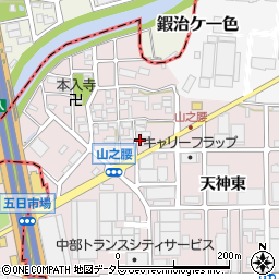 愛知県北名古屋市山之腰五条130周辺の地図