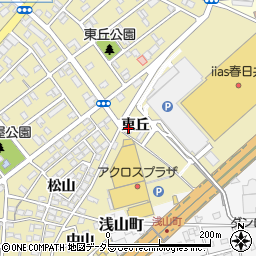 愛知県春日井市六軒屋町東丘17-144周辺の地図