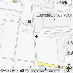 愛知県稲沢市祖父江町山崎（石田）周辺の地図