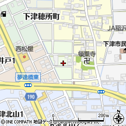 愛知県稲沢市下津小井戸町周辺の地図