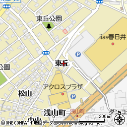 愛知県春日井市六軒屋町東丘17周辺の地図