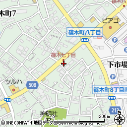 セブンイレブン春日井篠木町７丁目店周辺の地図