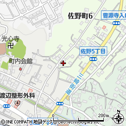 横須賀佐野南郵便局 ＡＴＭ周辺の地図