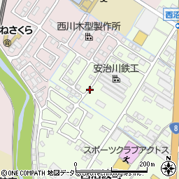 滋賀県彦根市西沼波町周辺の地図