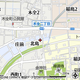 愛知県稲沢市稲沢町北島周辺の地図