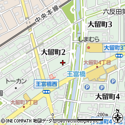 愛知県春日井市大留町2丁目16周辺の地図