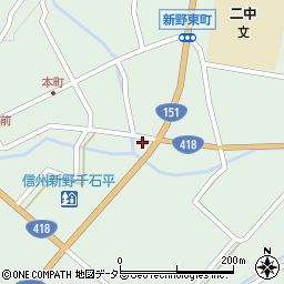 長野県下伊那郡阿南町新野1415周辺の地図