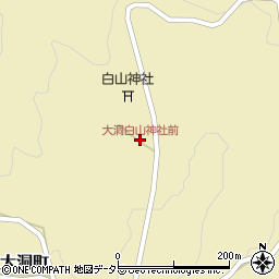 大洞白山神社前周辺の地図