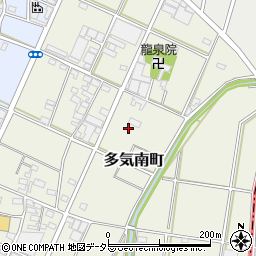 愛知県小牧市多気南町周辺の地図