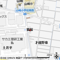 愛知県稲沢市祖父江町山崎狐塚6周辺の地図