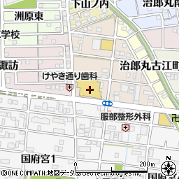 愛知県稲沢市国府宮神田町34周辺の地図