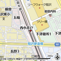 愛知県稲沢市長野町（西小井戸）周辺の地図