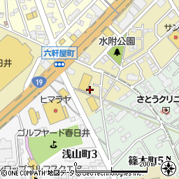 愛知県春日井市六軒屋町東丘13-33周辺の地図